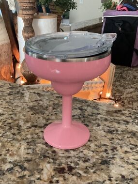 ORCA Pink 13 oz Insulated Stemmed Tumbler with Sip Lid - Home Dining